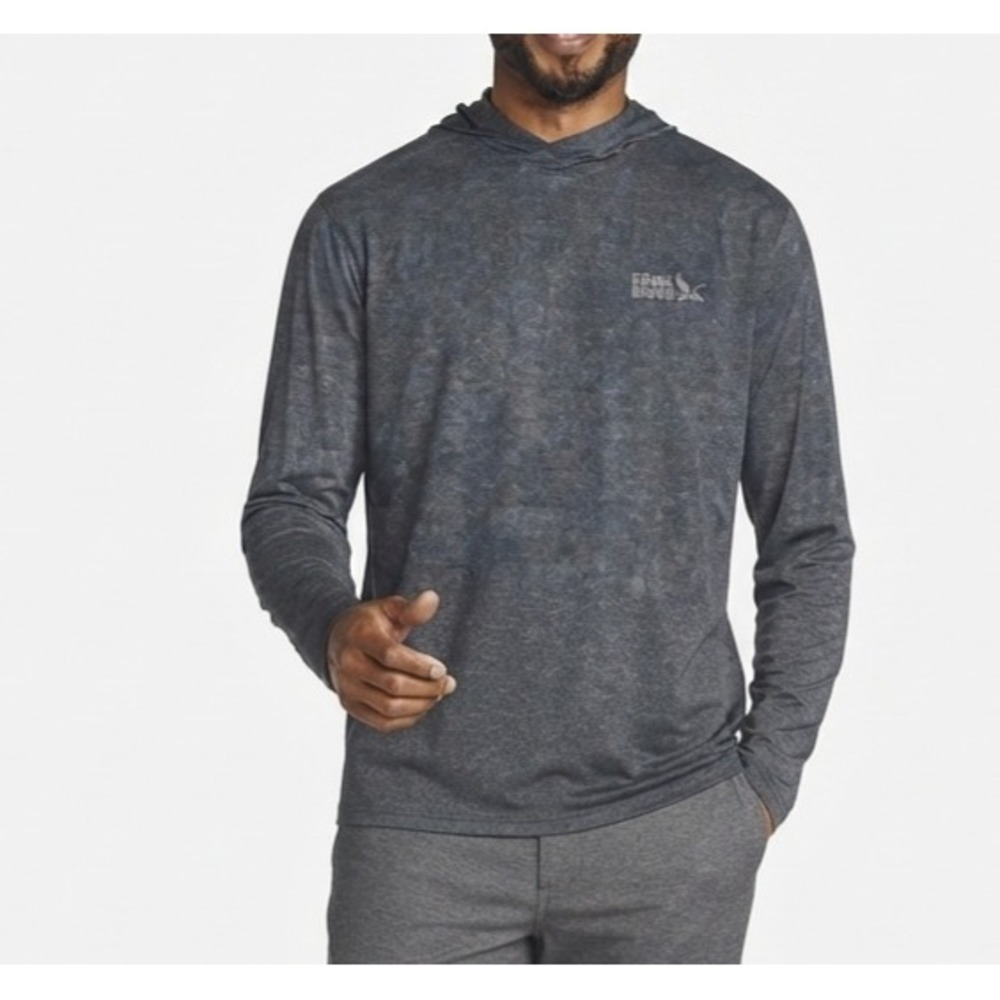 Eddie Bauer Solarfoil Hoodie Mens XL Gray UPF 50+ Moisture Wicking NWT 1863145